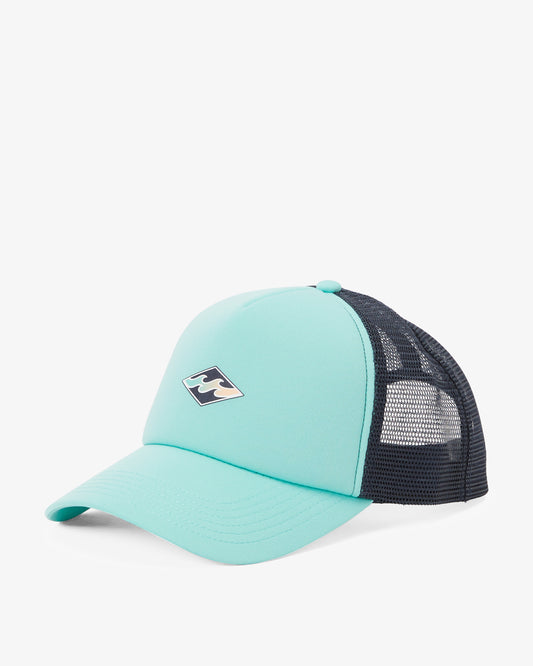 Podium Trucker Hat - DUSTY AQUA