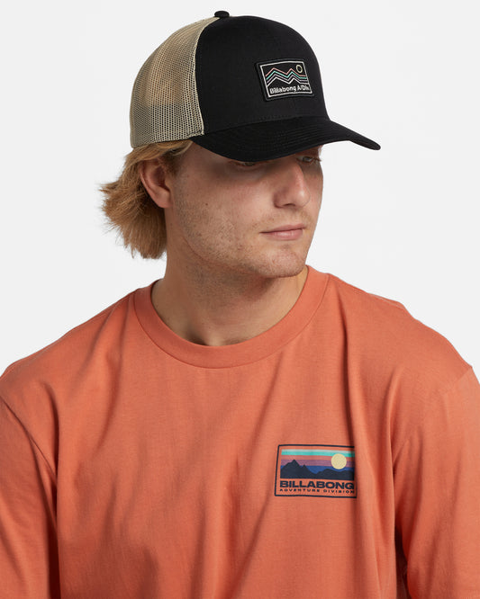 A/Div Walled Trucker Hat - BLACK