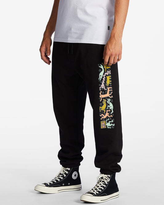 Keith Haring Jam Joggers - BLACK