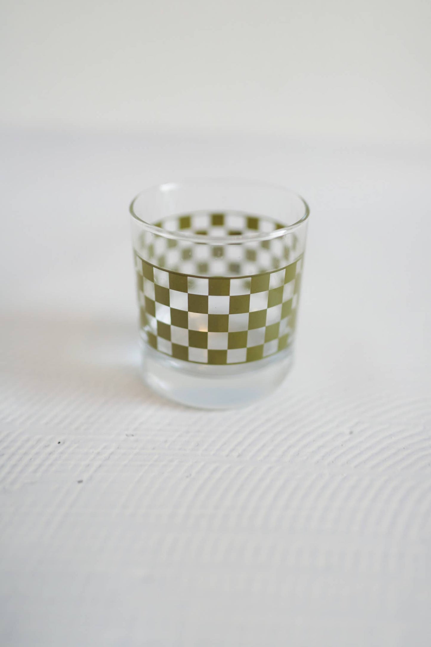 Checkered Rocks Glass