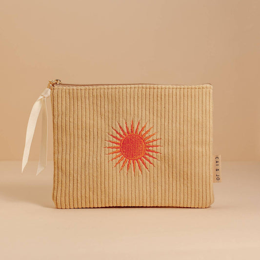 Corduroy Pouch - PALE OCHRE