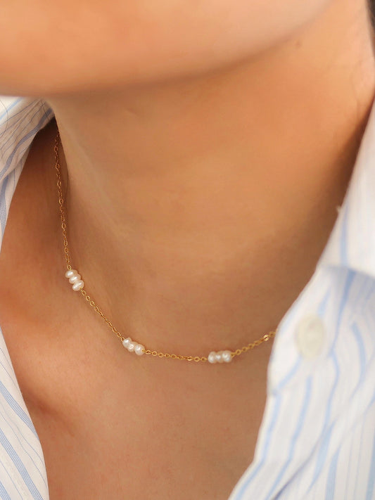 Leilani Pearl Necklace - MULTI PEARL