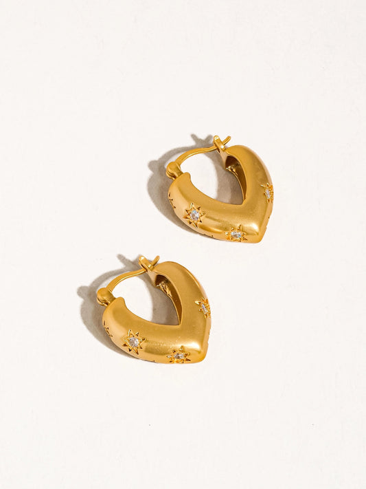 Desi Earrings - GOLD/CZ