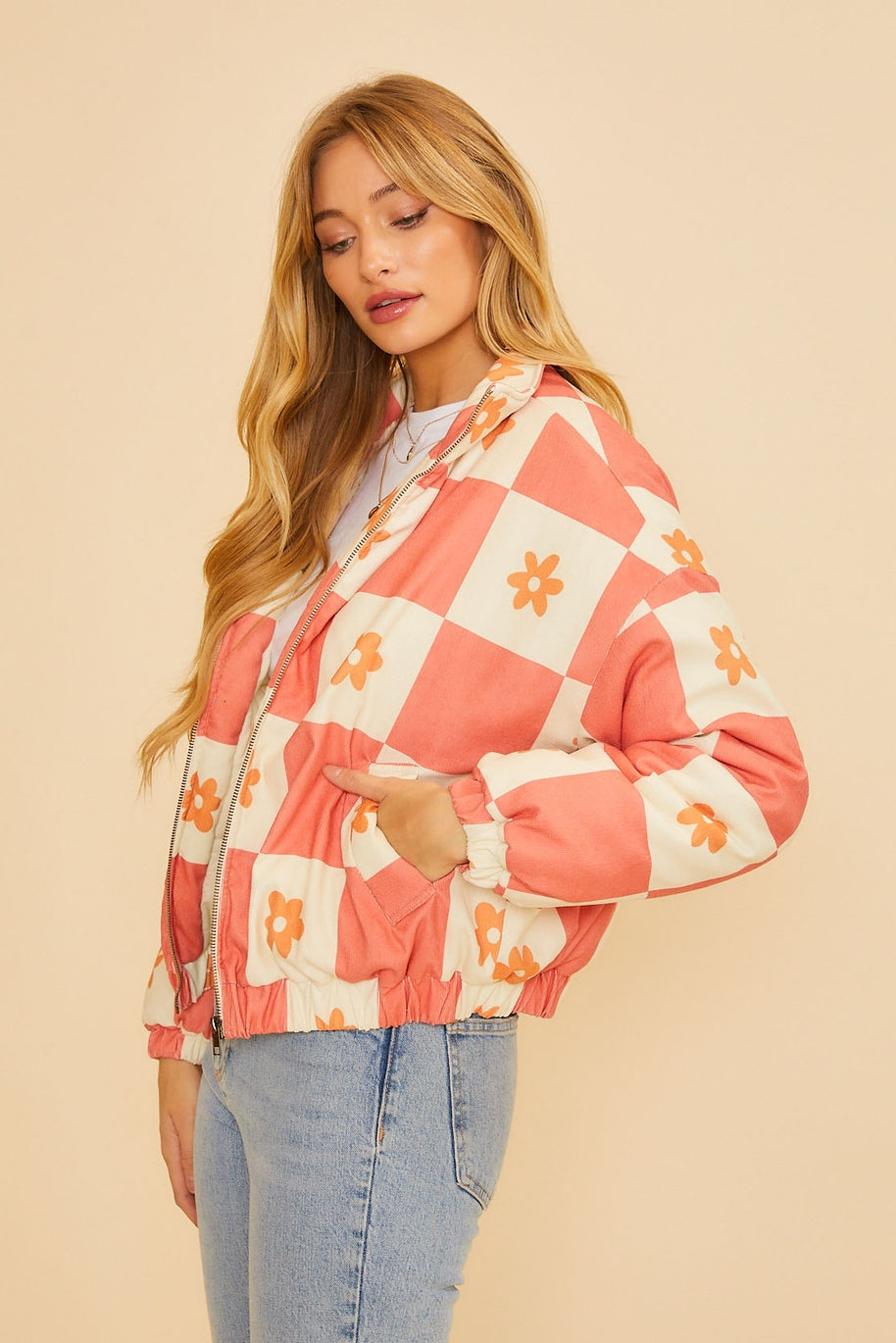 Lucky Day Jacket - PINK/ORNAGE