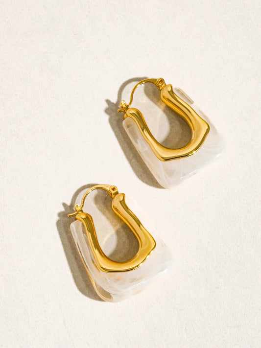 Talia Earrings - WHITE