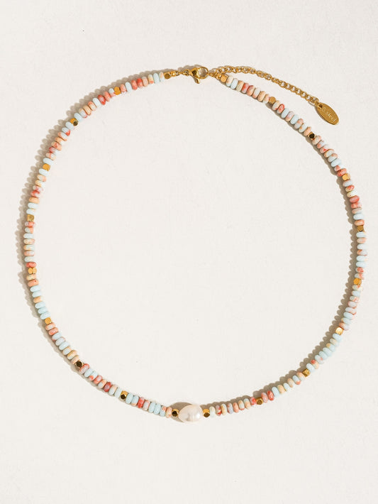 Hilary Boho Beaded Necklace - 16"