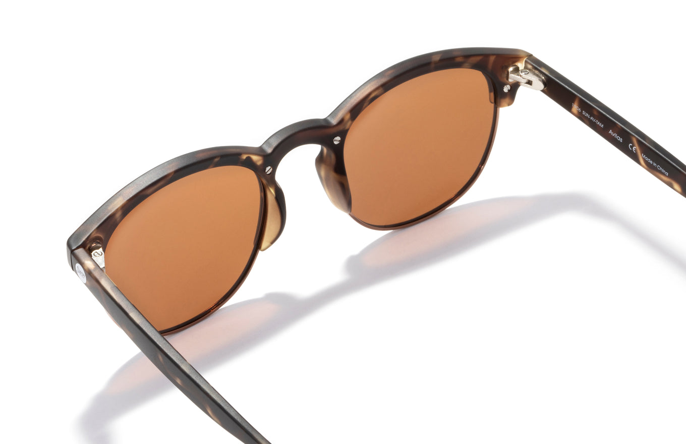 Avila Polarized Sunglasses - TORTOISE AMBER