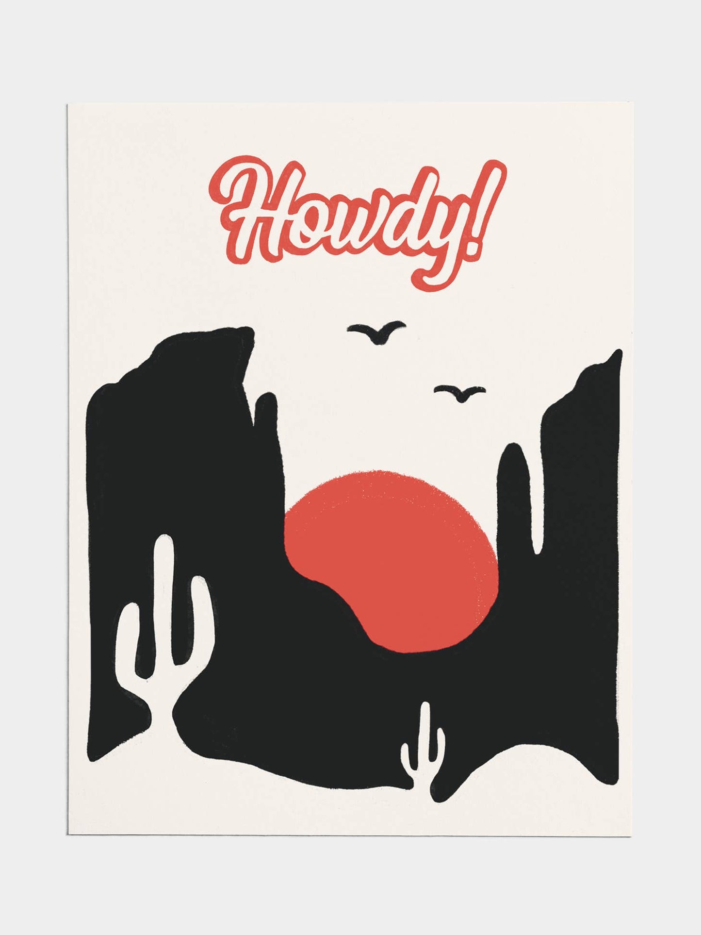 Howdy Greeting Card