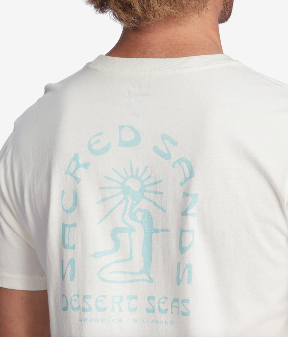 Wrangler Sacred Sands Organic Short Sleeve T-Shirt - OFF WHITE