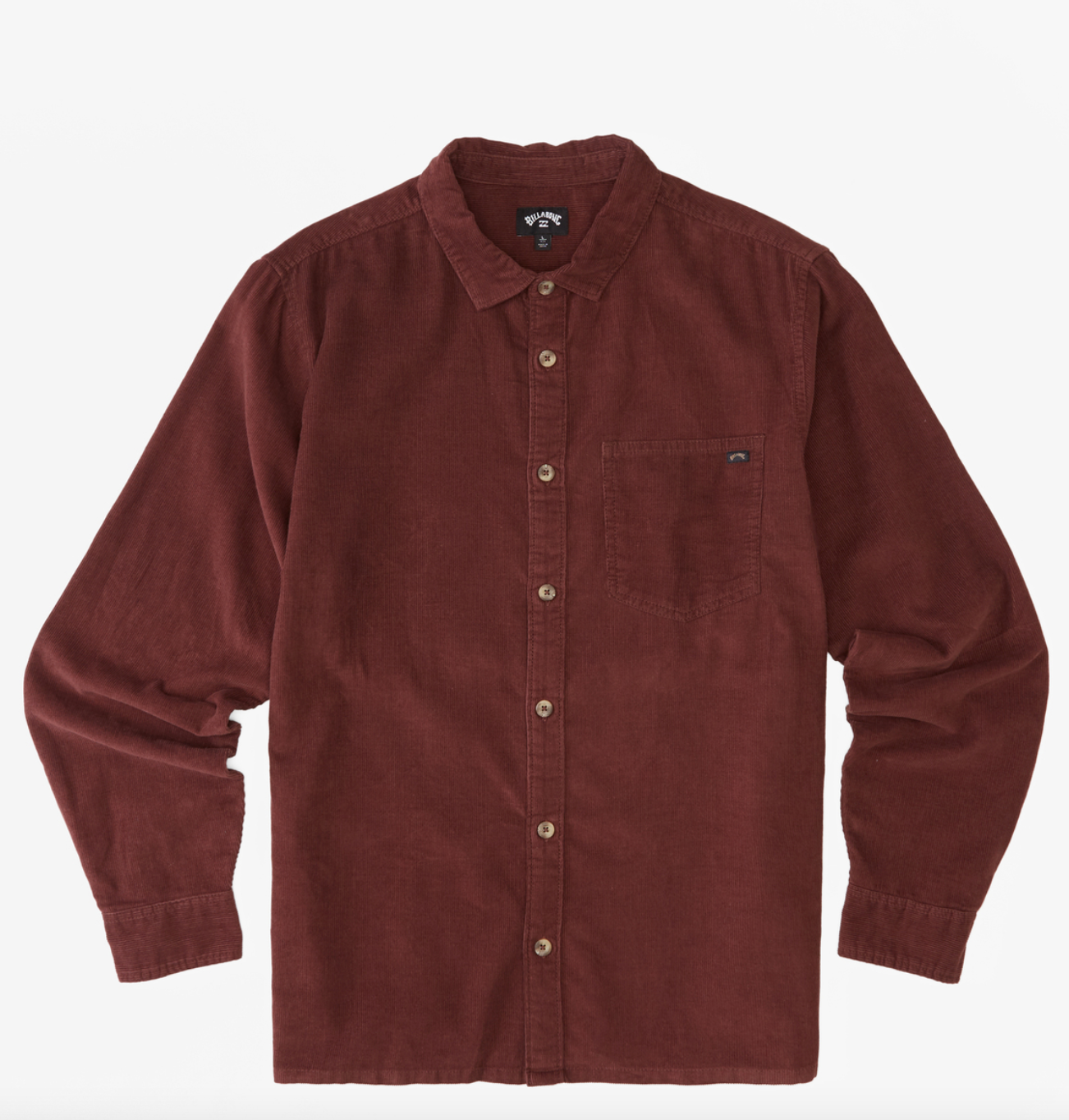 Bowie Long Sleeve Corduroy Shirt - PORT