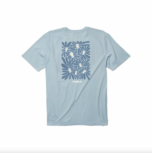 Cabezas Short Sleeve Pocket Tee - ICE BLUE