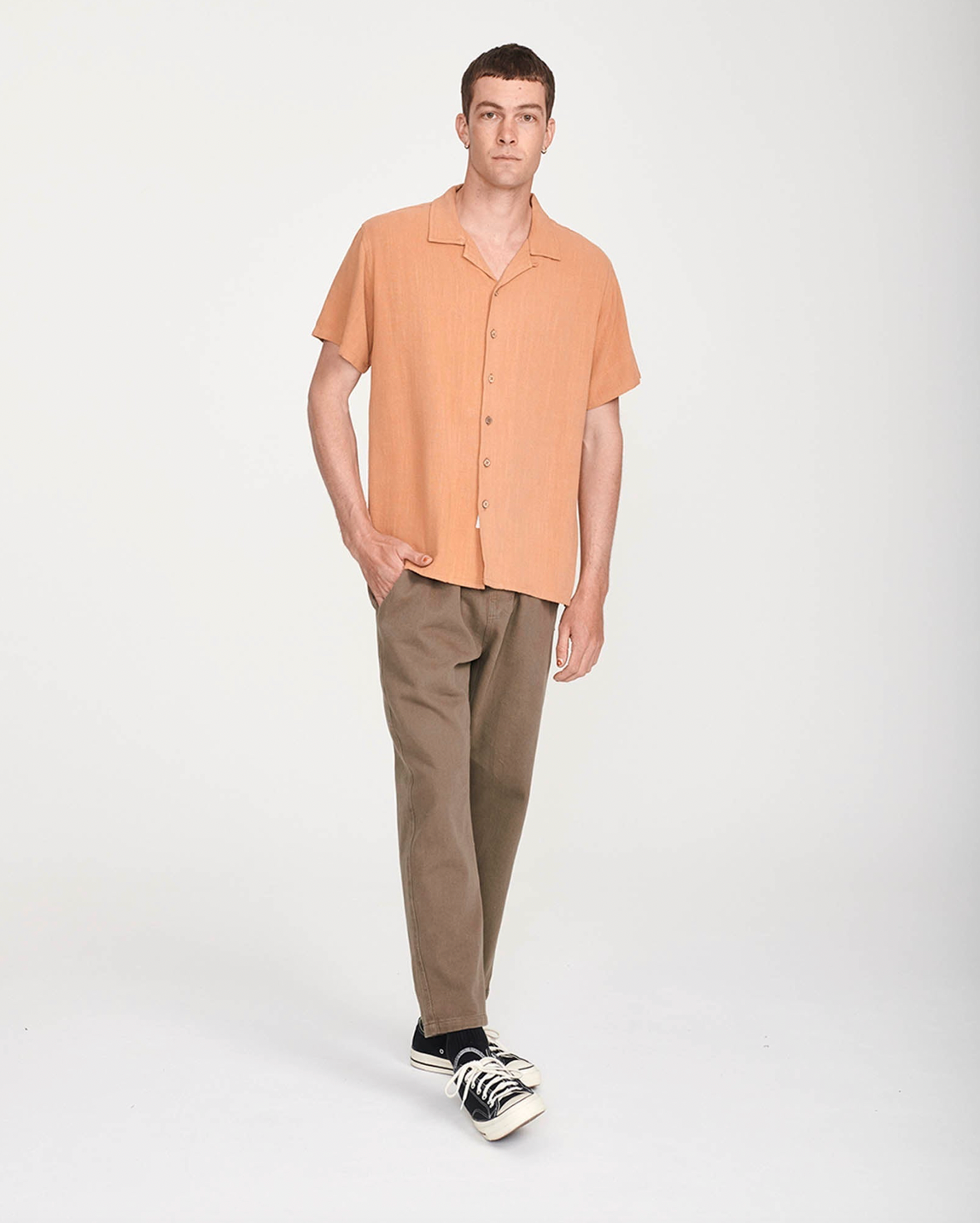 Ernie Linen Shirt - SUNSET