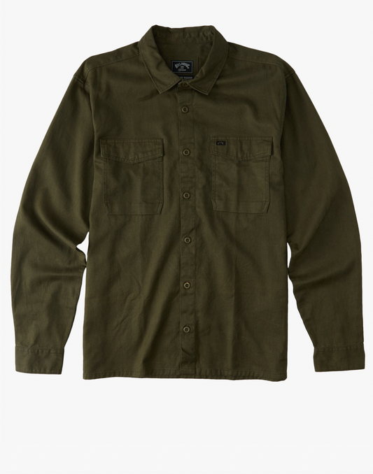 A/Div Westport Workwear Organic Long Sleeve - DARK OLIVE