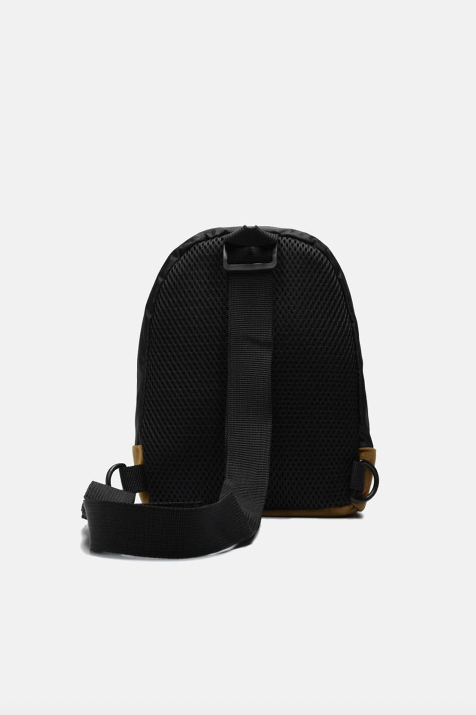 Nylon Shoulder Pack - BLACK/TAUPE