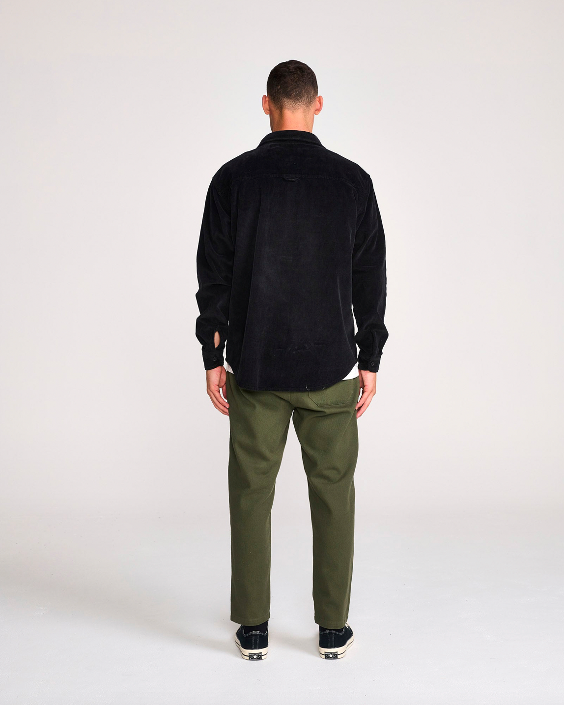 Lazy Boy Corduroy Shirt - VINTAGE BLACK