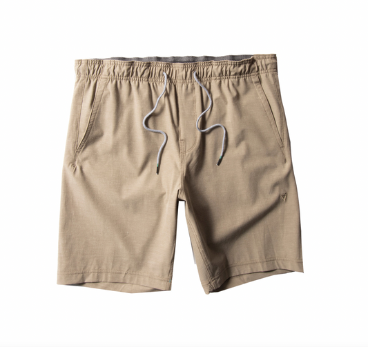 Hemp No See Ums Eco 18" Elastic Walkshort - KHAKI
