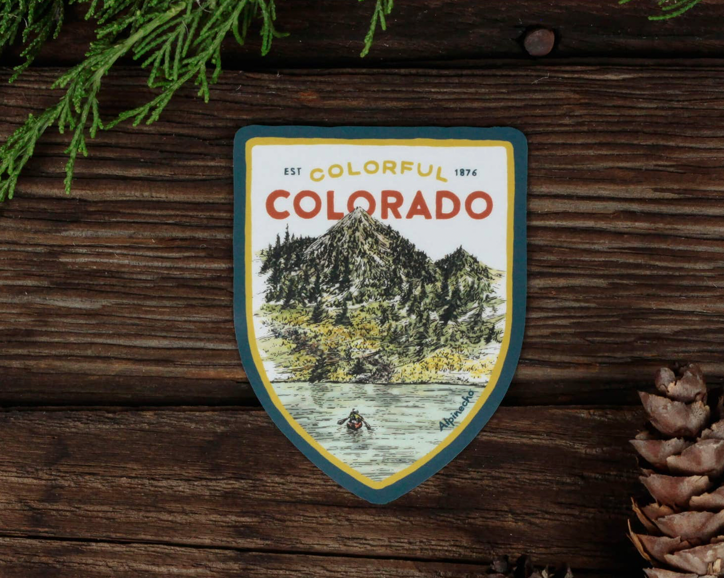 Colorful Colorado Sticker