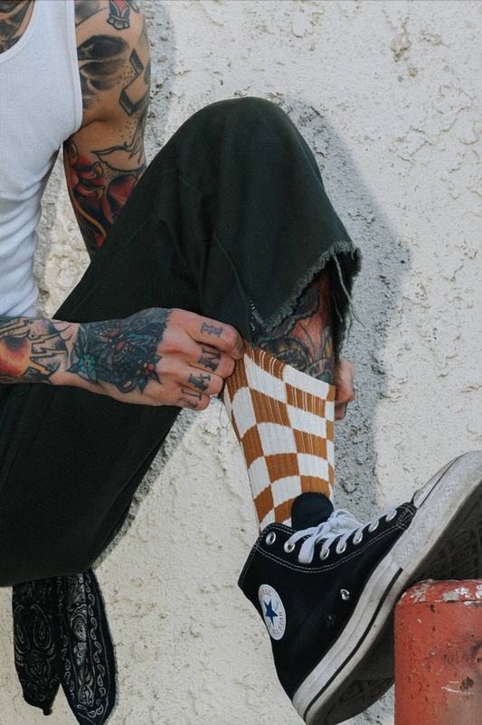 Checkerboard Socks