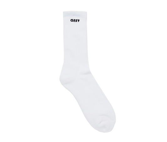Obey Bold Socks - WHITE